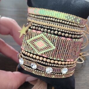 SANTO PECADO Bracelet with Gold Accents